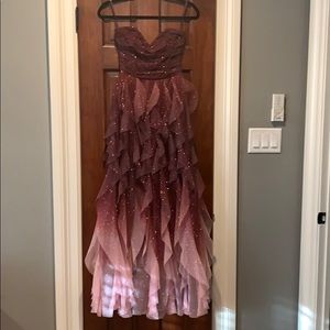 Maroon hombre prom dress